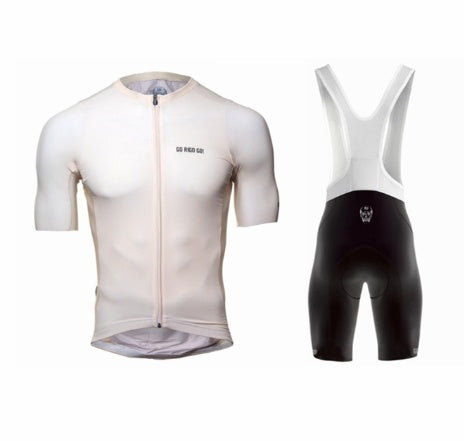 Men's Short-sleeved Cycling Jersey Suspenders Suit