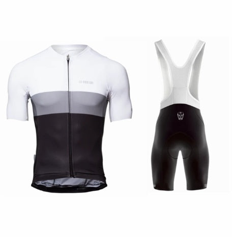 Men's Short-sleeved Cycling Jersey Suspenders Suit