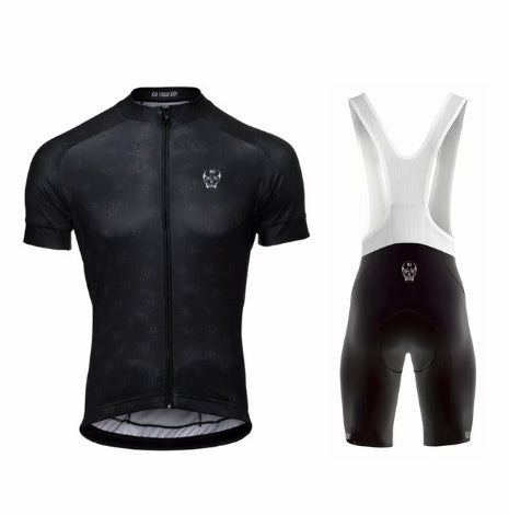 Men's Short-sleeved Cycling Jersey Suspenders Suit