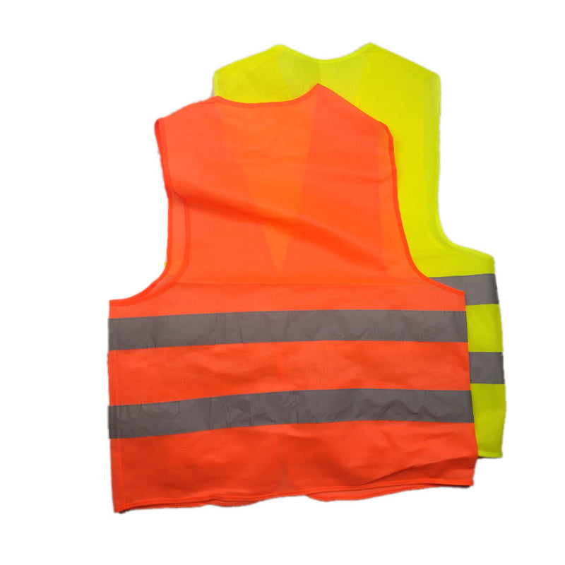 High Visibility Yellow Vest Reflective Safety Workwear For Night